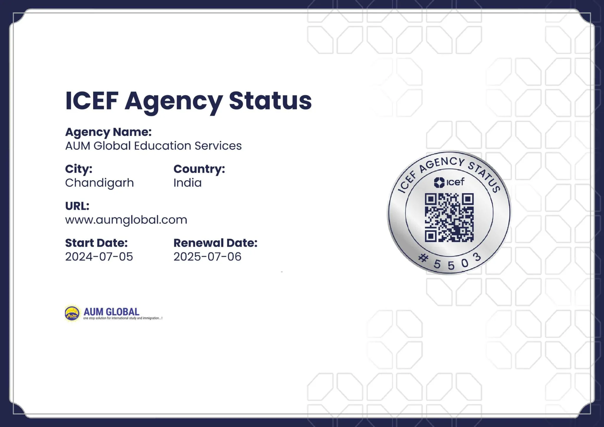 ICEF Accredited Agency